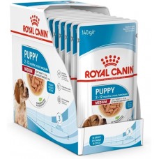 Royal Canin Dog Medium Puppy Wet Food Box (10 pouches)